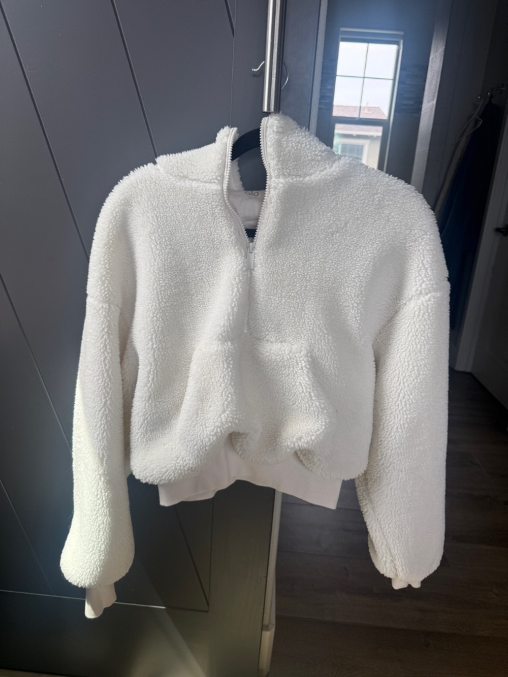 Streetside White Sherpa Half-Zip